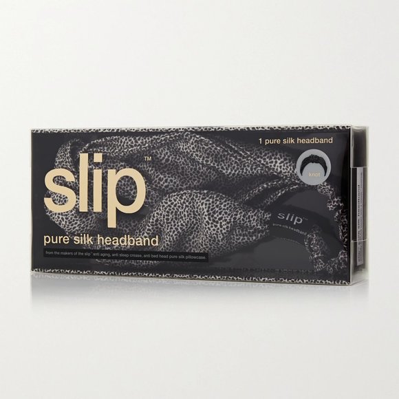slip Silk Leopard Print Knot Headband main image 4